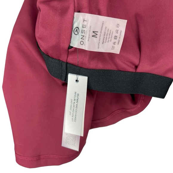 NWT Onset Athletic Muse Racerback Tank Sangria M - Picture 5 of 7